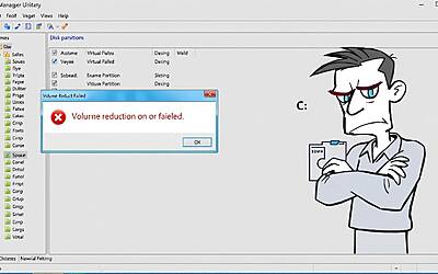 Volume in Windows: scopri come risolvere il problema della riduzione inefficace