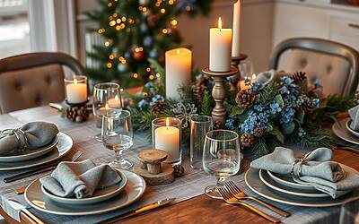 Abbinamento colore Grigio, Marrone e Azzurro: idee per le Feste da non perdere