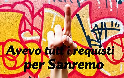 Artista escluso da Sanremo risponde con un gesto provocatorio