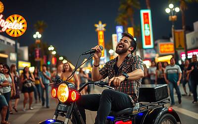 Damiano dei Måneskin conquista il web con il karaoke on the road a Los Angeles