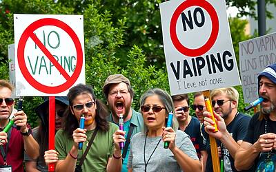 Divieto e-cig all'aperto, reazioni forti degli svapatori contro la nuova norma