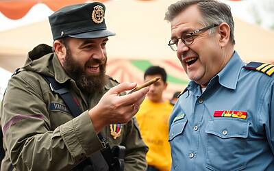 Fedez sorprende Vannacci con una canna: ecco la reazione del generale