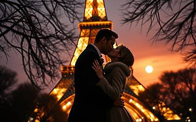 Francesco Totti e Noemi Bocchi in fuga romantica a Parigi, bacio magico sotto la Torre