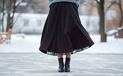 Gonna plissettata: stili audaci e abbinamenti originali per un look inverno sorprendente
