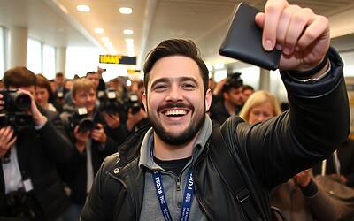 Jake La Furia ritrova il portafogli smarrito in aeroporto durante conferenza X-Factor