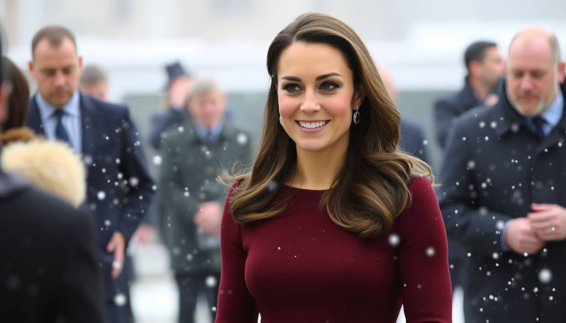 Kate Middleton sfoggia il Rosso Burgundy, il colore must dell'inverno per il pubblico