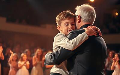 Mattia Zenzola commosso dalla visita a sorpresa del padre a This Is Me