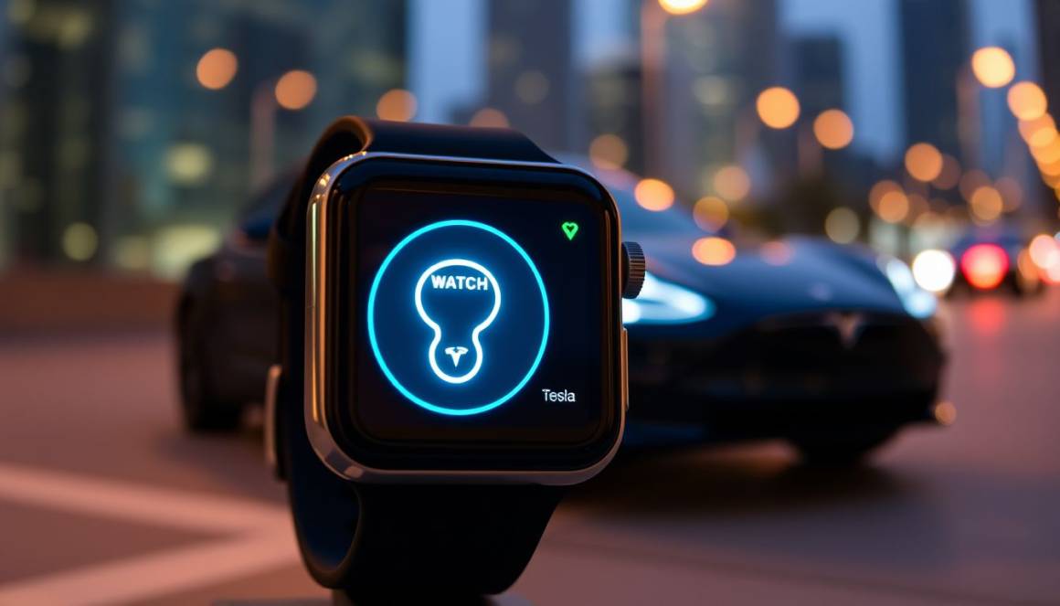 Tesla lancia un'app per trasformare l'Apple Watch in una chiave per la tua auto intelligente