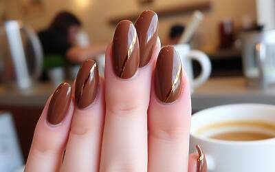 Unghie marroni: consigli creativi per una manicure dal look Mocha Mousse