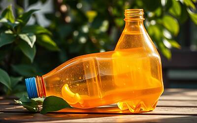 Bottiglie di plastica: scopri il motivo del cambiamento di colore e i suoi effetti