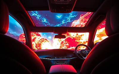 Cinema in auto: Mercedes porta l'intrattenimento rivoluzionario direttamente a bordo