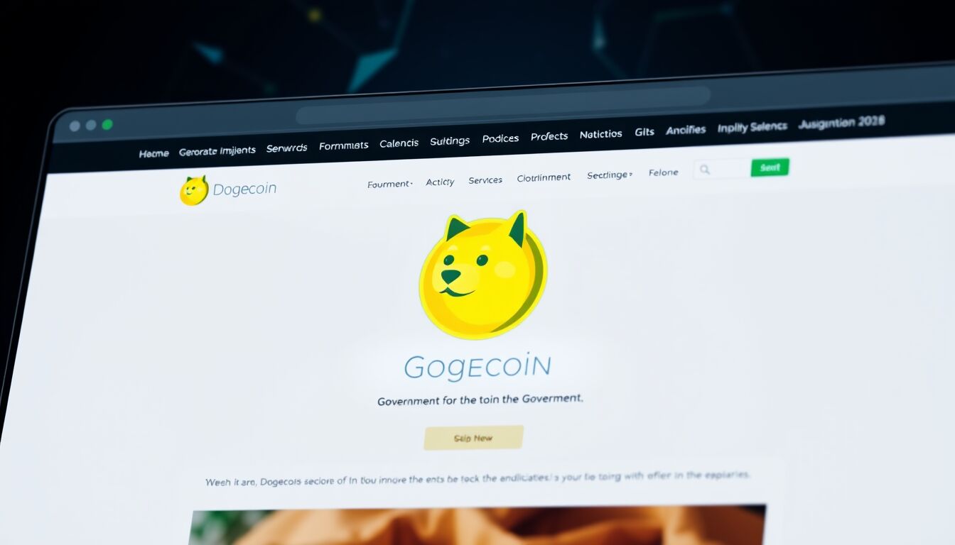 Dogecoin presente nel nuovo sito del Dipartimento per l'Efficienza Governativa