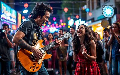 Nek e Bianca Guaccero: il duo che conquista il palco con "Dalla strada"