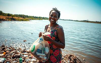 Raccoglitori di rifiuti in Africa guadagnano criptovalute per sostenere le famiglie