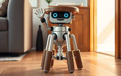 Sedie innovative: il fantastico sgabello che saluta con un gesto unico