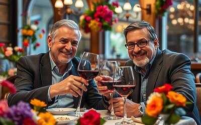 Carlo Conti si gode un momento di relax con Giorgio Panariello dopo Sanremo