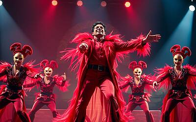 Mahmood incendia l'Ariston con Tuta Gold e colpisce Carlo Conti durante il medley