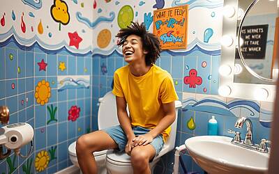 Olly e le foto inconsuete: il mistero delle immagini sul water svelato