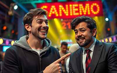 Rapper Tony Effe confonde Brunori Sas con Beppe Vessicchio in una clamorosa gaffe