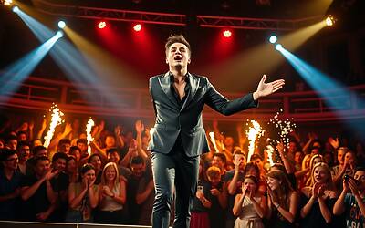 Fedez conquista Amici con look total black, consigli e applausi indimenticabili