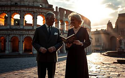 Re Carlo e Camilla visitano il Colosseo: intervista esclusiva con Alberto Angela sulla passione di lei per la storia