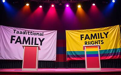 Famiglie gay protagoniste, Adinolfi sotto attacco da parte di tre critici polemici