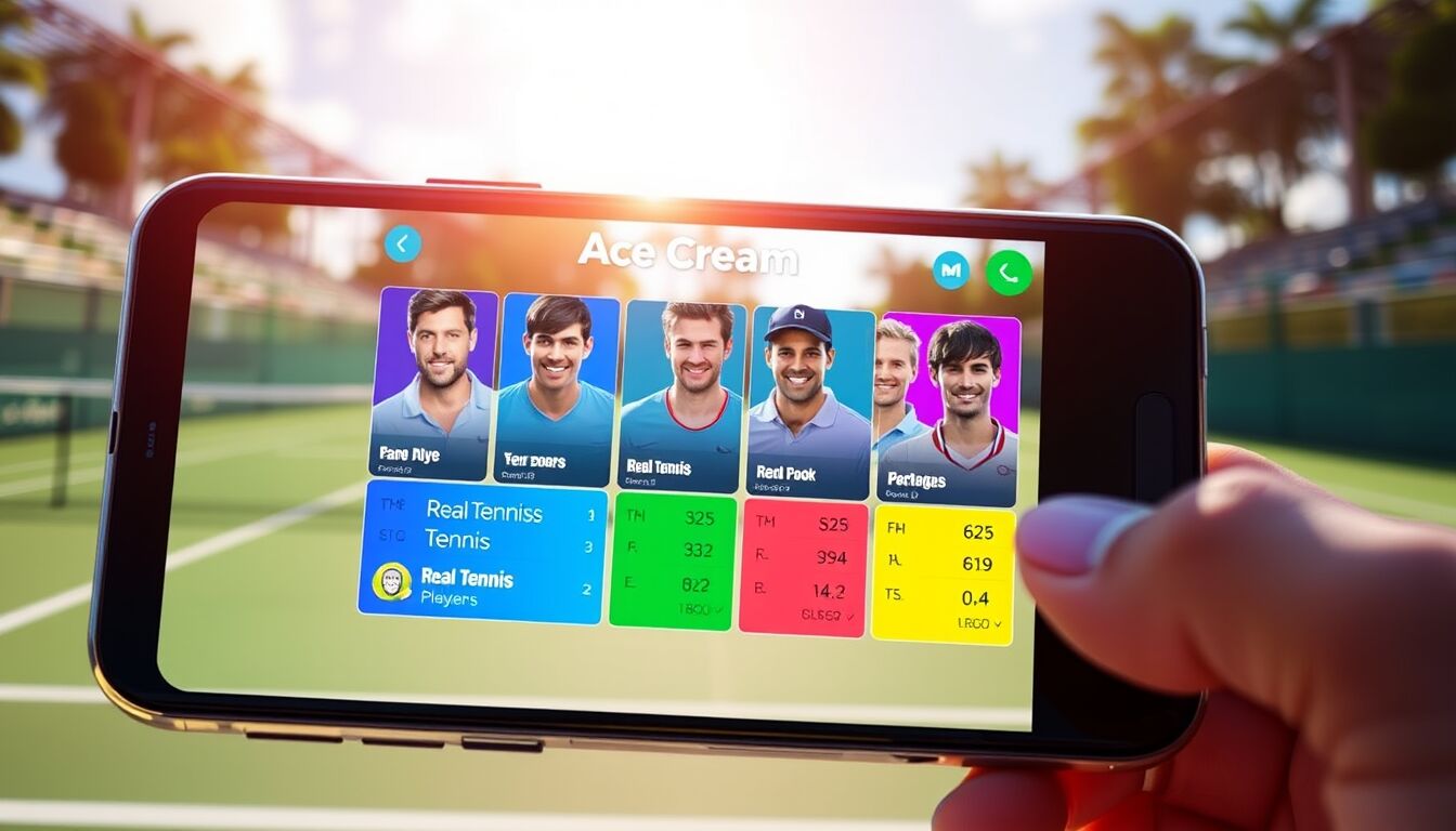 Fantatennis app per giocare a tennis virtuale con amici e competere online facilmente