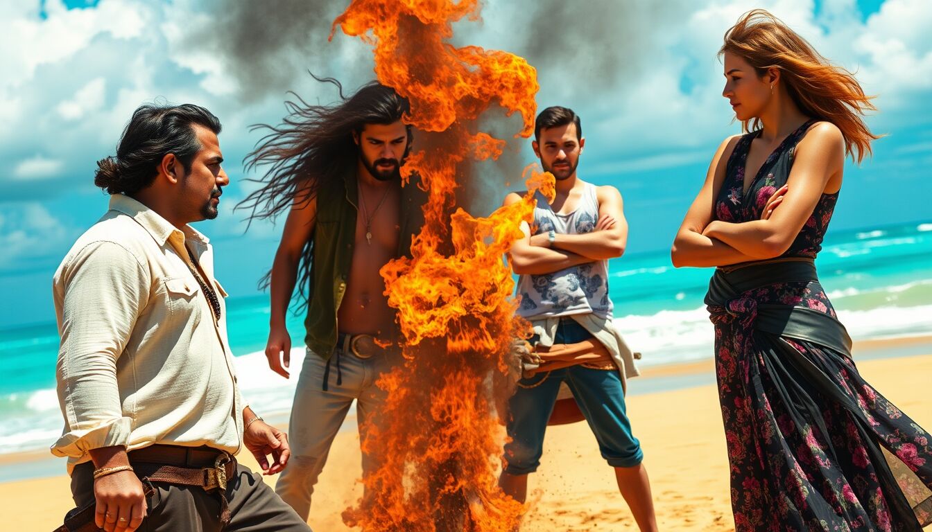 Isola dei Famosi discussioni accese fra Spadino Leonardo Brum Teresanna Pugliese e Lorenzo Tano in gara