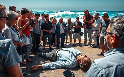 Klaus Davi ricoverato d’urgenza dopo malore sul lungomare: intervento rapido dei soccorsi e passanti