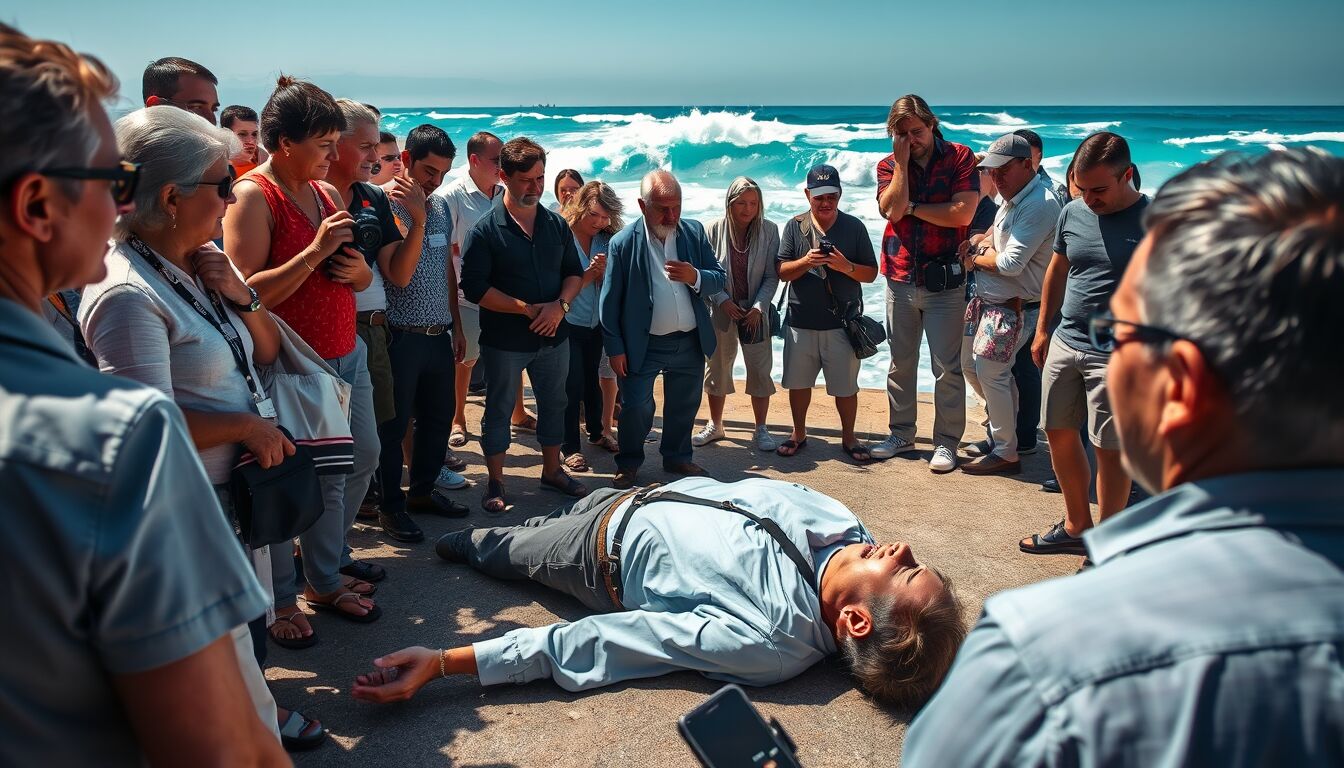 Klaus Davi ricoverato d’urgenza dopo malore sul lungomare: intervento rapido dei soccorsi e passanti