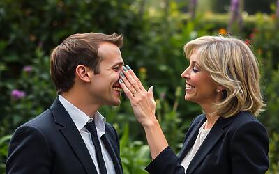 Macron e Brigitte il gesto intimo che ha scatenato un acceso dibattito pubblico in Francia