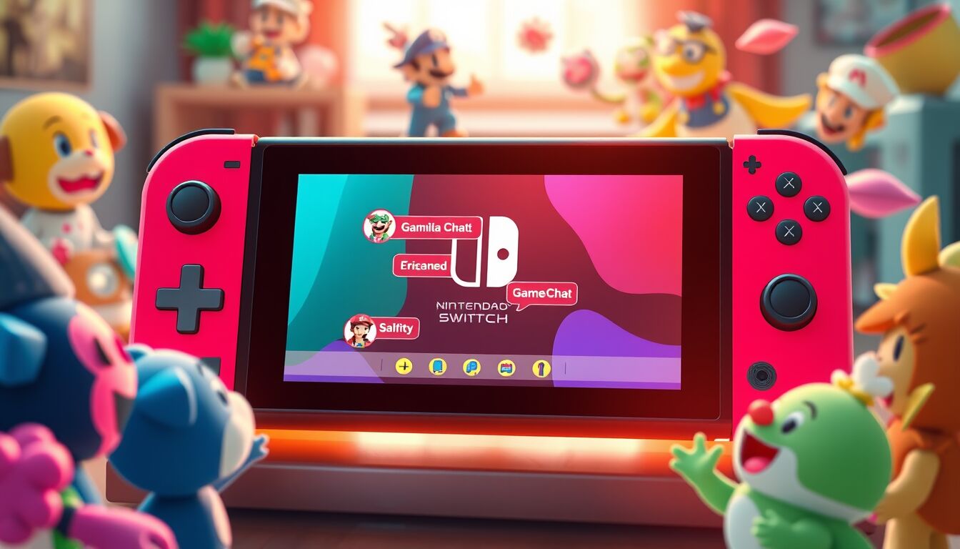 Nintendo Switch 2 nuova GameChat con monitoraggio sicurezza per un gioco online tutelato e responsabile