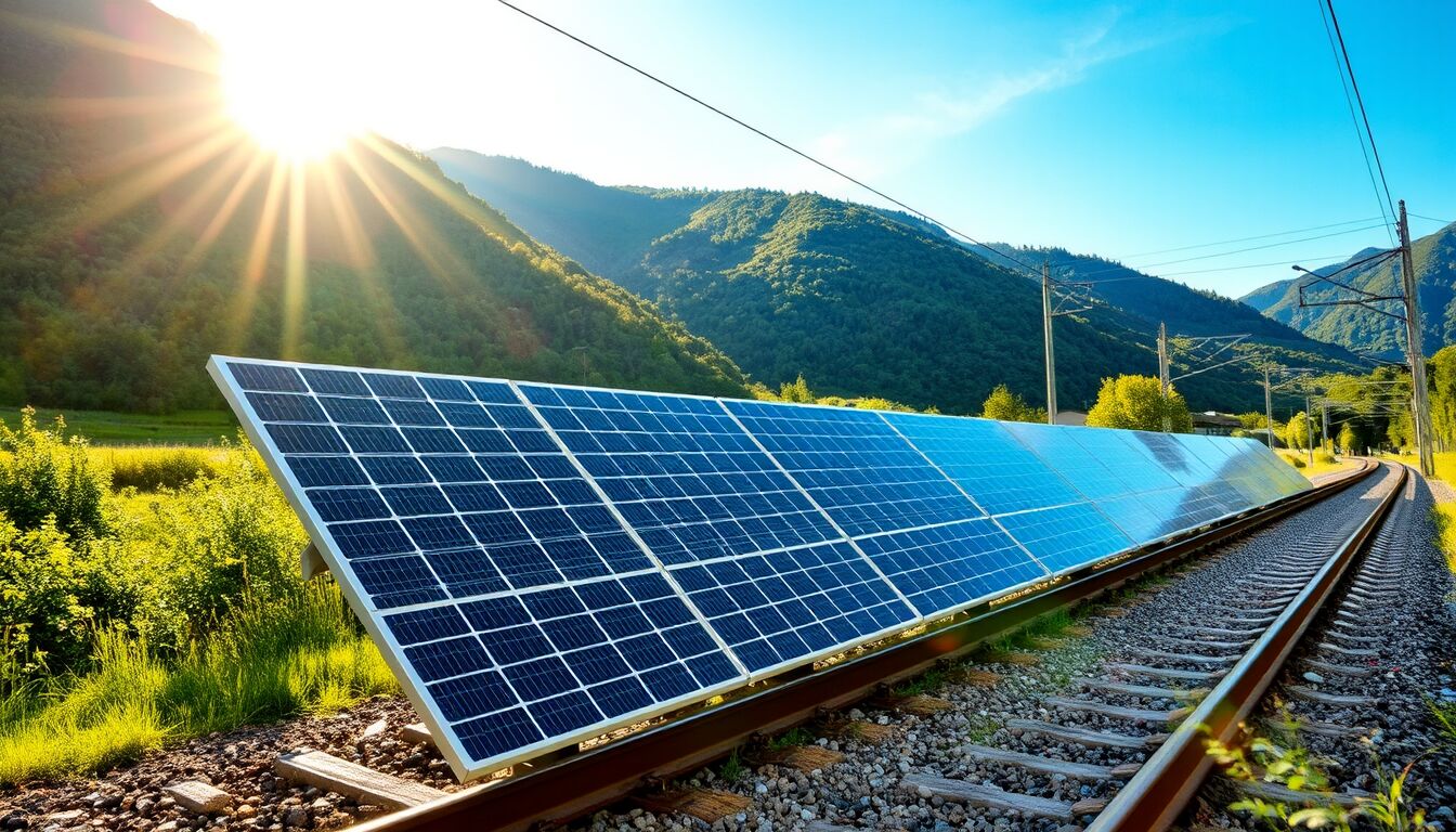 Pannelli fotovoltaici sui binari ferroviari innovazione e sostenibilità in Ticino progetto pilota eco-friendly