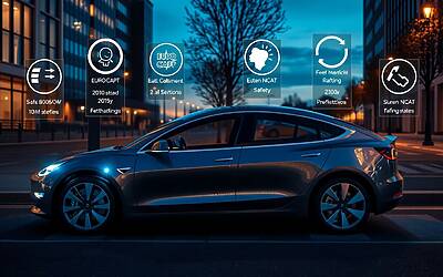 Tesla Model 3 leader mondiale per sicurezza grazie alle valutazioni più alte nei test crash