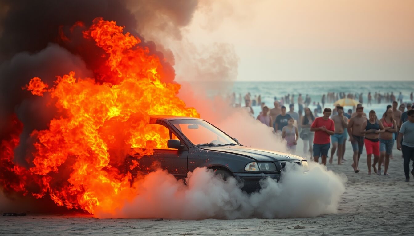 Incendi Villasimius evacuazione mare bagnanti automobili distrutte fuoco vicino spiaggia Punta Molentis