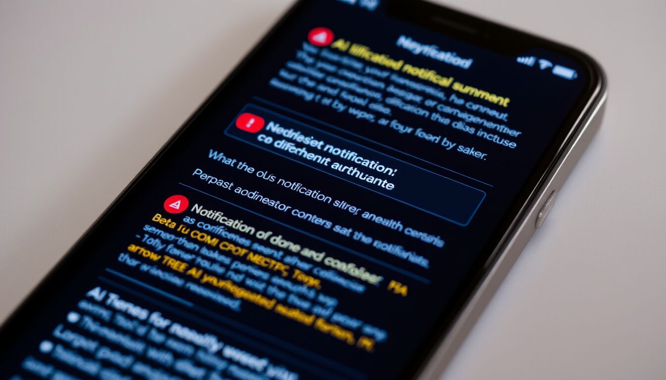 iOS 26 notifiche con riassunti AI migliorati per una gestione intelligente e meno fastidiosa