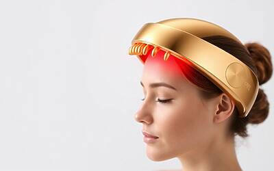 Massaggiatore capelli smart con luce rossa e termoterapia per cura innovativa e risultati visibili