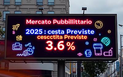 Mercato Pubblicitario 2025 Previsioni Crescita 3,6% e Scenari Incerti Secondo Semestre