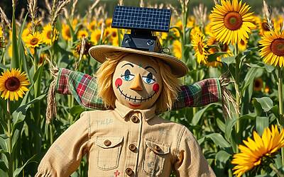 Scarecrow innovativi in Svizzera con strumenti di intelligenza artificiale per maggiore efficacia in agricoltura