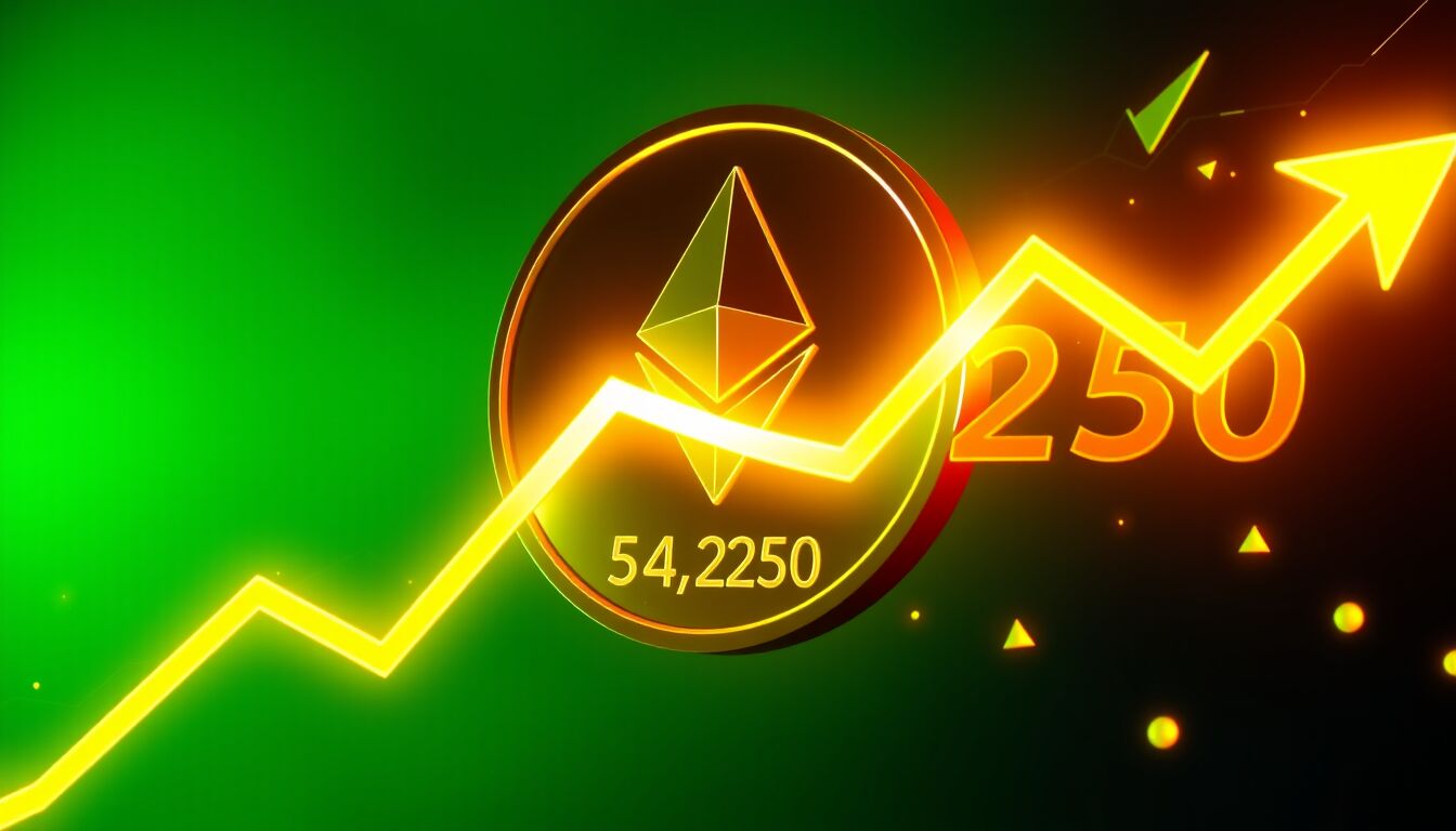 Ether supera 4250 dollari record dal 2021 grazie a forti liquidazioni short e rally del mercato