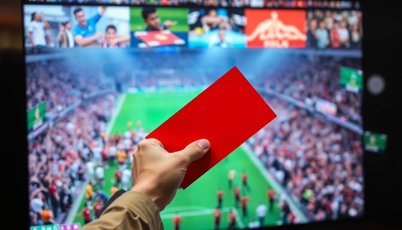 Calcio di punizione criticato DAZN riceve cartellino rosso per streaming pirata sportivo live