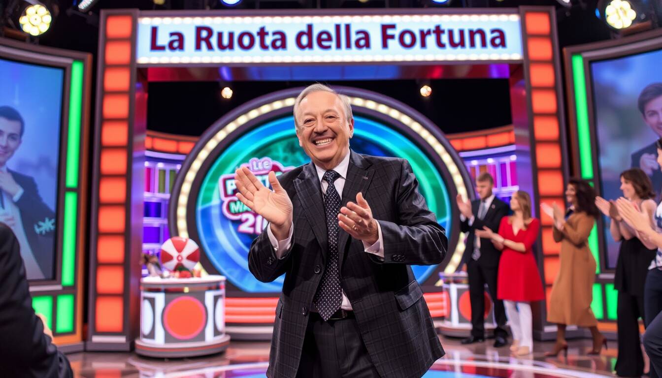 Pier Silvio Berlusconi a sorpresa nella registrazione de La Ruota della Fortuna 2024