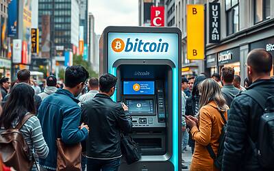 ATM Bitcoin arrivano quasi a 40.000 con Nord America leader globale nel settore digitale
