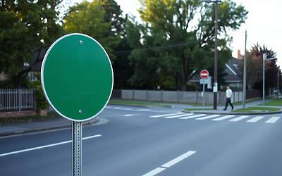 Cartelli stradali rotondi con bordo verde significato e ubicazione per una guida completa alla segnaletica
