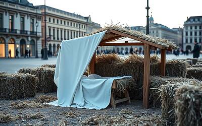 Parroco protesta per presepe senza Gesù Bambino: denuncia simbolica contro la cultura che rifiuta la vita