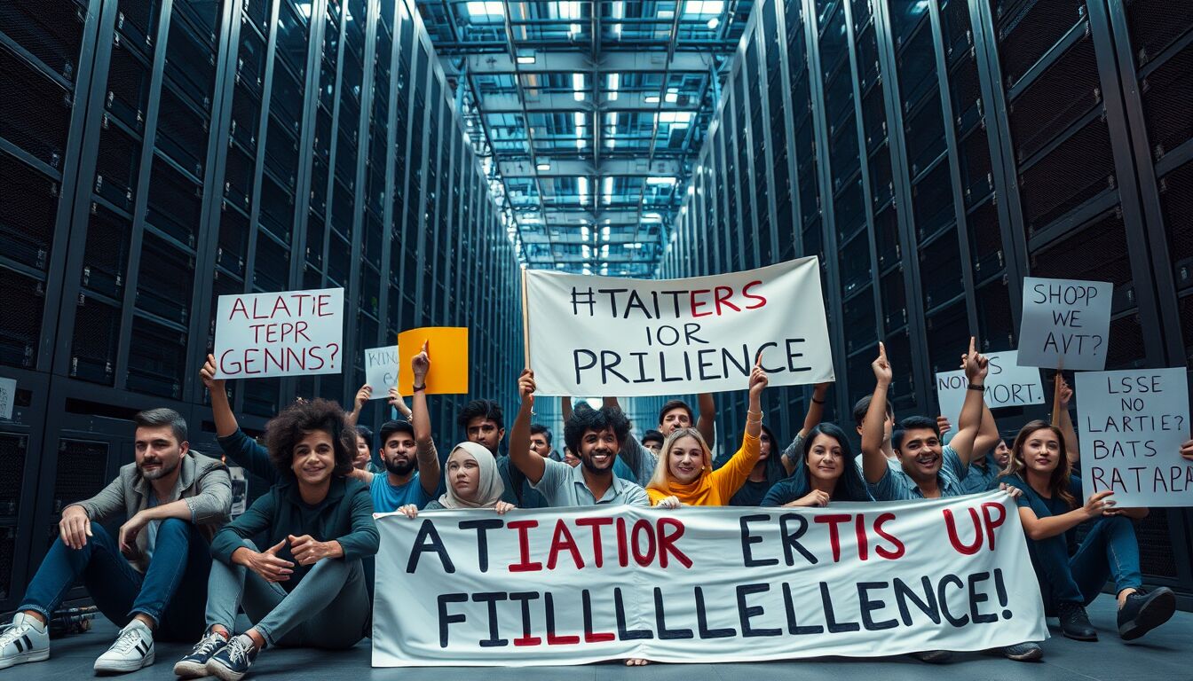 Anti IA in rivolta: allarme per posti di lavoro e data center fuori controllo