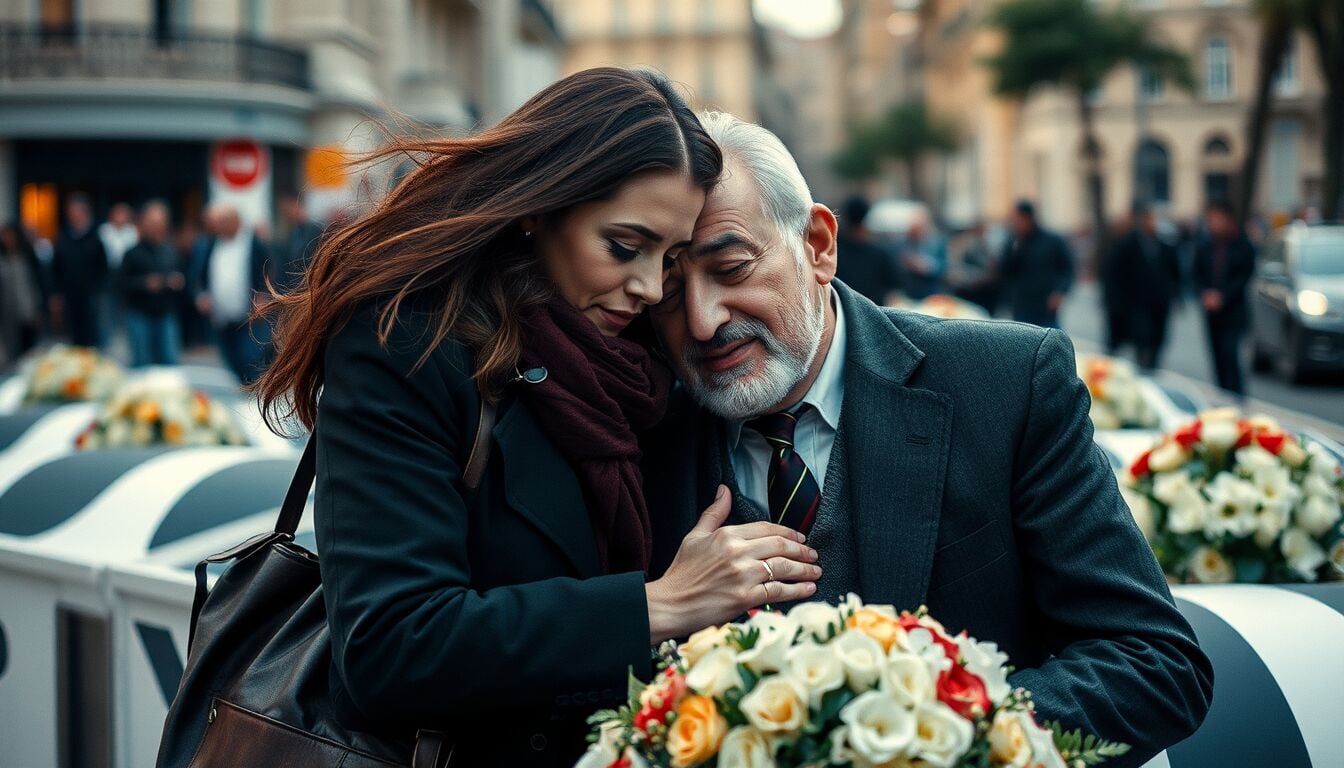 Belen accanto a Stefano nel dolore, gesto commovente ai funerali