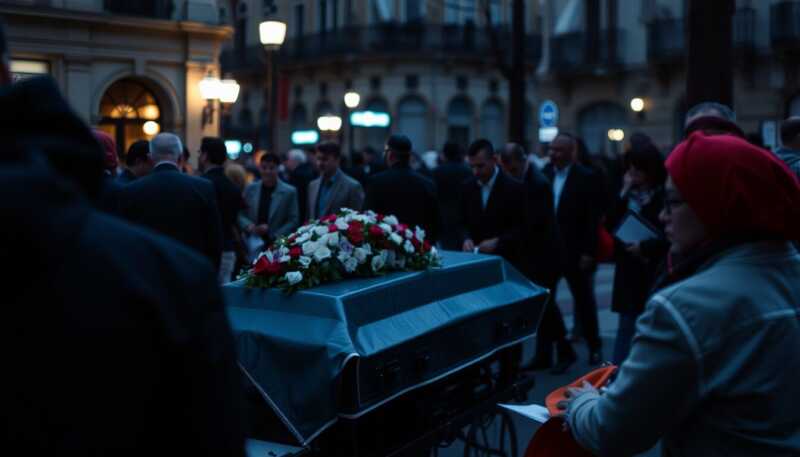 Belen sorprende tutti al funerale del padre di Stefano De Martino