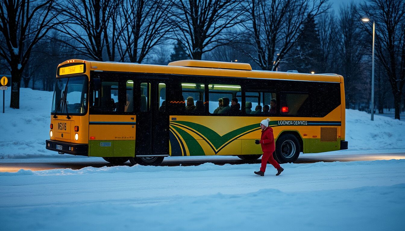 Bimbo costretto a lasciare il bus nella neve per un biglietto sbagliato