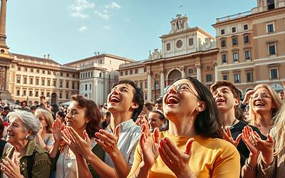 Carlo Conti sorprende Roma: lo spot di Sanremo accende Piazza di Spagna e scatena la curiosità